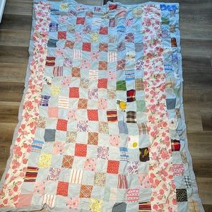 Hand made quilt.